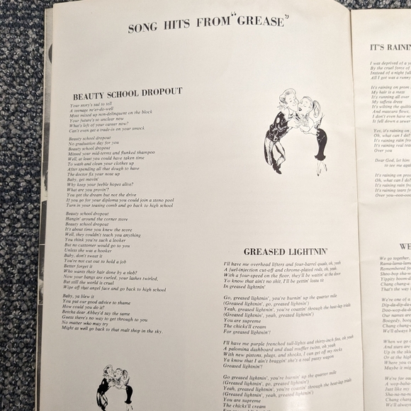Vintage Grease the Musical on Broadway 1975 Program - Picture 13 of 15